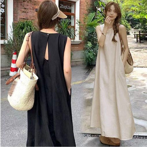 린넨 비치 아노락 냉장고 플리츠 뷔스티에 발리 여름 맥시 롱 휴양지원피스